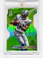 Calvin Johnson [Neon Green Die Cut] #22 Football Cards 2015 Panini Spectra Prices