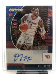 Obi Toppin [Blue Shimmer] Basketball Cards 2020 Panini Prizm Draft Picks Autographs Prices