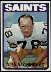 Glen Ray Hines Football Cards 1972 Topps Prices