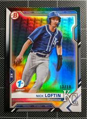 Nick Loftin [Black Foil] #BFE-144 Baseball Cards 2021 Bowman 1st Edition Prices