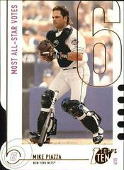 Mike Piazza #107 Baseball Cards 2002 Topps Ten Prices