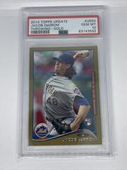 Jacob DeGrom [Throwing Gold] #US50 Baseball Cards 2014 Topps Update Prices