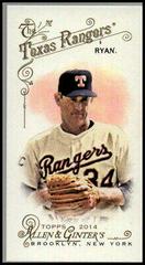 Nolan Ryan [Mini Allen & Ginter Back] Baseball Cards 2014 Topps Allen & Ginter Prices