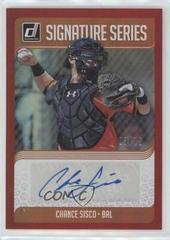 Chance Sisco [Red] #SS-CS Baseball Cards 2018 Panini Donruss Signature Series Prices