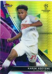 Karim Adeyemi [Refractor] Soccer Cards 2021 Topps Finest UEFA Champions League Prices