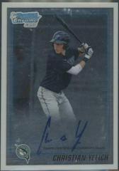 Christian Yelich [Autograph] Baseball Cards 2010 Bowman Chrome Draft Picks & Prospects Prices
