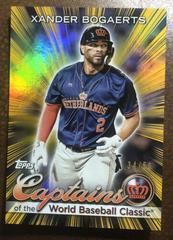 Xander Bogaerts [Gold Rainbow] Baseball Cards 2023 Topps World Captains of the Classic Prices