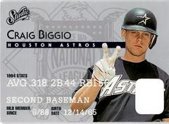 Craig Biggio #50 Baseball Cards 1995 Studio Prices