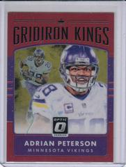 Adrian Peterson [Red] #21 Football Cards 2016 Panini Donruss Optic Gridiron Kings Prices