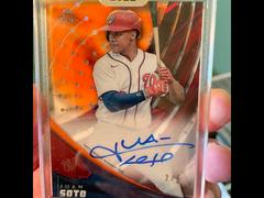 Juan Soto [Orange] #TEK-JS Baseball Cards 2022 Topps Clearly Authentic Tek Autographs Prices