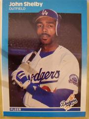 John Shelby Baseball Cards 1987 Fleer Update Prices