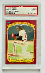 Rod Carew #20 Baseball Cards 1986 Fleer Star Stickers Prices