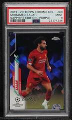 Mohamed Salah [Purple] Soccer Cards 2019 Topps Chrome UEFA Champions League Sapphire Prices