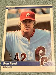 Ron Reed #45 Baseball Cards 1984 Fleer Prices