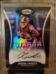 Jamison Crowder [] #MS-JC Football Cards 2018 Panini Certified Mirror Signatures Prices