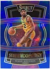 Magic Johnson [Blue Prizm] #7 Basketball Cards 2021 Panini Select Company Prices