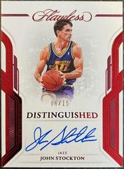 John Stockton [Ruby] #11 Basketball Cards 2022 Panini Flawless Distinguished Auto Prices