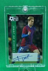 Frenkie de Jong [Green] Soccer Cards 2022 Pro Set Autographs Prices