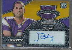 John David Booty [Jersey Autograph Gold Refractor] #143 Football Cards 2008 Bowman Sterling Prices