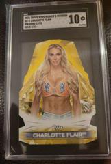 Charlotte Flair [Gold] #DC-1 Wrestling Cards 2021 Topps WWE Women's Division Diamond Cuts Prices