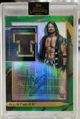 AJ Styles [Green] #T-AJ Wrestling Cards 2020 Topps WWE Fully Loaded Table Relics Autographs Prices