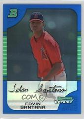 Ervin Santana [Refractor] Baseball Cards 2005 Bowman Chrome Prices