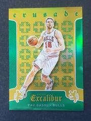 Pau Gasol [Green] #50 Basketball Cards 2015 Panini Excalibur Crusade Prices