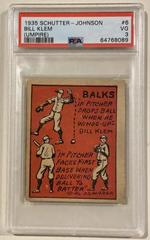Bill Klem [Umpire] Baseball Cards 1935 Schutter Johnson Prices
