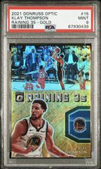 Klay Thompson [Gold] #15 Basketball Cards 2021 Panini Donruss Optic Raining 3s Prices