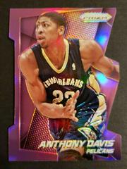 Anthony Davis [Purple Die Cut Prizm] Basketball Cards 2014 Panini Prizm Prices