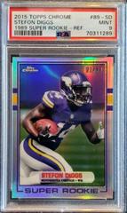 Stefon Diggs [Refractor] #89-SD Football Cards 2015 Topps Chrome 1989 Super Rookie Prices