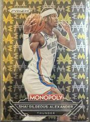 Shai Gilgeous-Alexander #B11 Basketball Cards 2023 Panini Prizm Monopoly Millionaire Black Prices