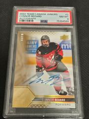 Connor Bedard [Signature] Hockey Cards 2022 Upper Deck Team Canada Juniors Prices