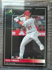 Mike Trout [Green] Baseball Cards 2022 Panini Chronicles Pinnacle Prices