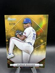Kumar Rocker [Gold] #BSP-52 Baseball Cards 2023 Bowman Sterling Prices