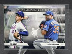 Justin Verlander, Tom Seaver #TS-17 Baseball Cards 2023 Topps Update Time Spanning Tandems Prices