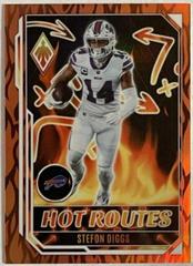Stefon Diggs [Orange] #HR-14 Football Cards 2022 Panini Phoenix Hot Routes Prices