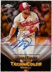 Mike Trout [Orange] #TTA-MT Baseball Cards 2023 Topps Chrome in Technicolor Autographs Prices