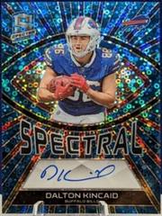 Dalton Kincaid #35 Football Cards 2023 Panini Spectra Rookie Autograph Neon Blue Prices
