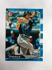 Joey Wendle [Blue] #3 Baseball Cards 2019 Bowman Prices
