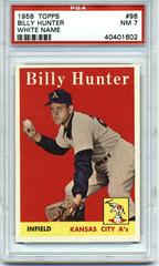Billy Hunter [White Name] #98 Baseball Cards 1958 Topps Prices