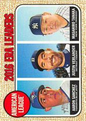 Justin Verlander,  Aaron Sanchez,  Masahiro Tanaka #8 Baseball Cards 2017 Topps Heritage Prices