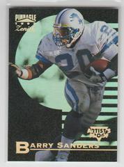 Barry Sanders [Artist's Proof] #12 Football Cards 1997 Zenith Prices