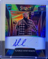 Gable Steveson [Tie Dye Prizm] Wrestling Cards 2022 Panini Select WWE Signature Selections Prices
