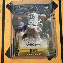 Joey Wiemer [Retail Gold] Baseball Cards 2020 Leaf Draft Autographs Prices