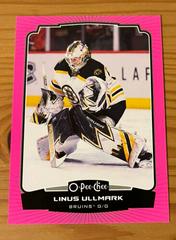 Linus Ullmark [Neon Pink Border] Hockey Cards 2022 O Pee Chee Prices