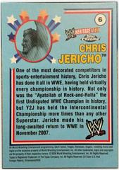 Chris Jericho #6 Wrestling Cards 2008 Topps Heritage III Chrome WWE Prices