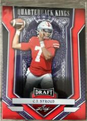 C. J. Stroud [Red] #90 Football Cards 2023 Leaf Draft Prices