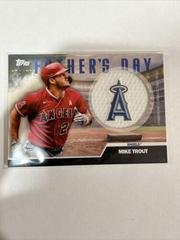 Mike Trout [Black] #FD-MT Baseball Cards 2023 Topps Father’s Day Commemorative Team Patch Prices