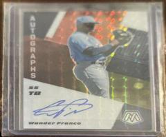 Wander Franco [Choice Red and Yellow] #AM-WF Baseball Cards 2021 Panini Mosaic Autographs Prices
